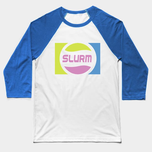 Slurm 90s Pepsi Logo Baseball T-Shirt by J Dubble S Productions